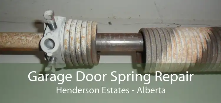 Garage Door Spring Repair Henderson Estates - Alberta